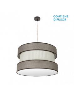 Home Pendant 3xe27 Brown/brown-beige Regx60x60 Cm
