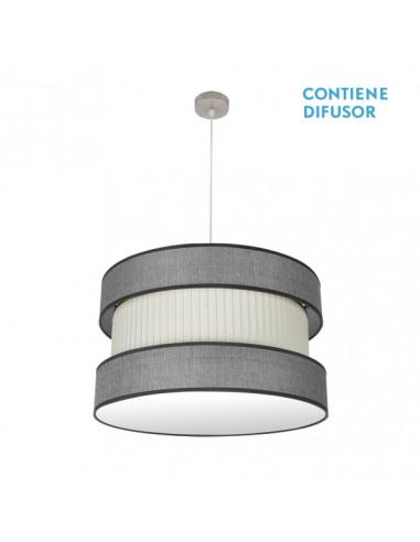 Home Pendant 3xe27 Nickel/gray-beige Regx60x60 Cm