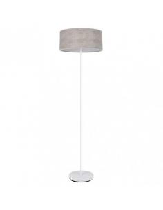 Pie Salon Jerte 1xe27 Blanco/cemento Gris 165x40x40 Cm