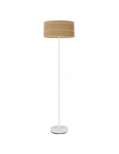 Jerte Living Room Foot 1xe27 White/Light Wood 165x40x40 Cm