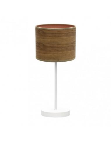 Jerte Table Lamp 1xe14 White/Dark Wood 42x17x17 Cm
