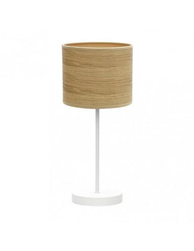 Jerte Table Lamp 1xe14 White/Light Wood 42x17x17 Cm