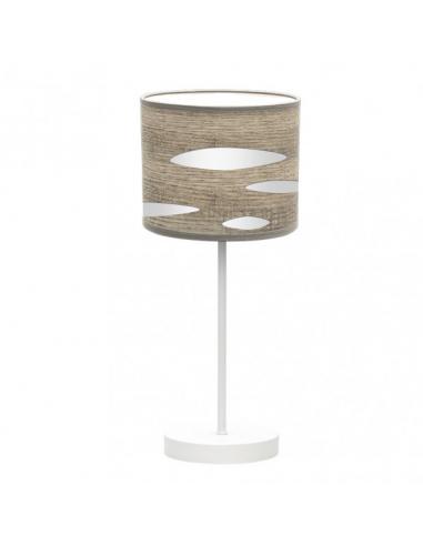 Odra 1xe14 Table Lamp White/wood Gray 42x17x17 Cm
