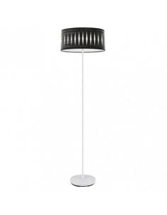 Living Room Foot Piron 1xe27 White/Black Wood 165x40x40 Cm