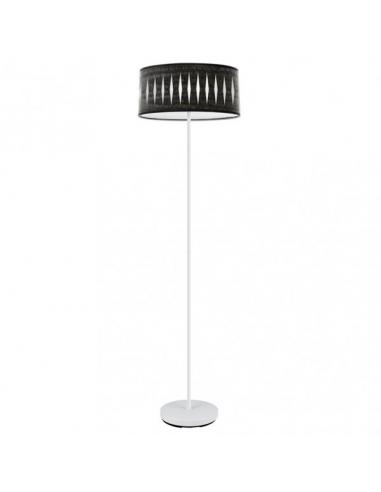 Living Room Foot Piron 1xe27 White/Black Wood 165x40x40 Cm