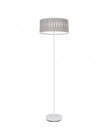 Living Room Foot Piron 1xe27 White/Cement Gray 165x40x40 Cm