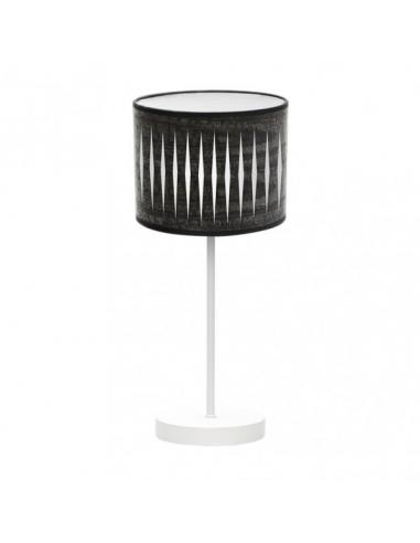 Piron 1xe14 Table Lamp White/Black Wood 42x17x17 Cm