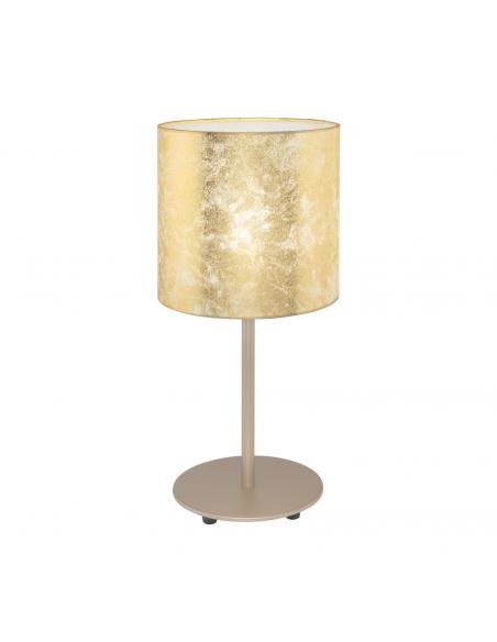 EGLO 97646 - VISERBELLA Fabric Lamp in Champagne Steel and Textile