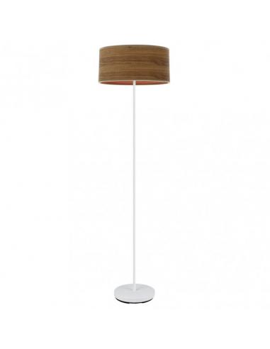 Jerte Living Room Foot 1xe27 White/Dark Wood 165x40x40 Cm