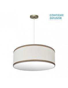 Soprano Pendant 3xe27 Leather/beige Regx60x60 Cm