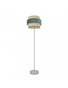 Reyes Living Room Foot 1xe27 Chrome/natural-green 160x40x40 cm