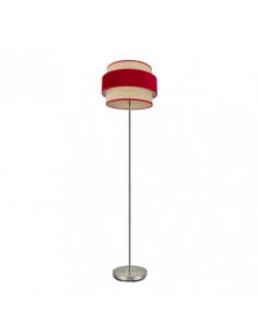 Reyes Living Room Foot 1xe27 Nickel/natural-red 160x40x40 cm