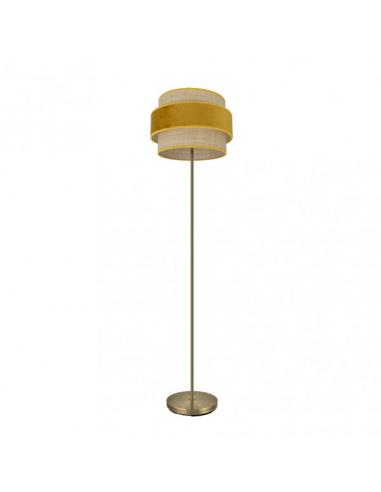 Reyes Living Room Foot 1xe27 Leather/natural-yolk 160x40x40 cm