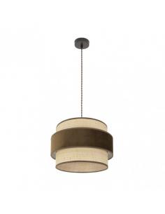 Kings Pendant 1xe27 Brown/natural-brown Regx40x40 Cm