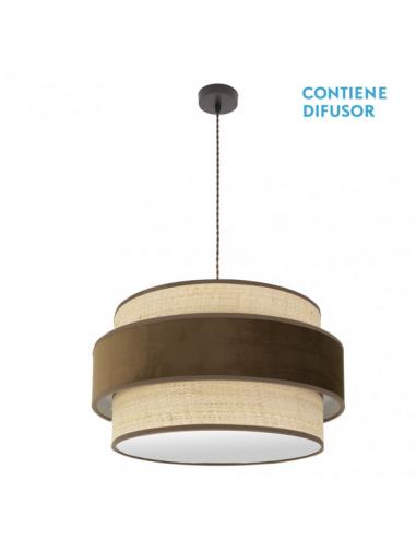 Kings Pendant 3xe27 Brown/natural-brown Regx60x60 Cm