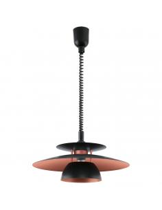 EGLO 31666 - BRENDA Copper pendant lamp in Acrylic, black steel and Steel