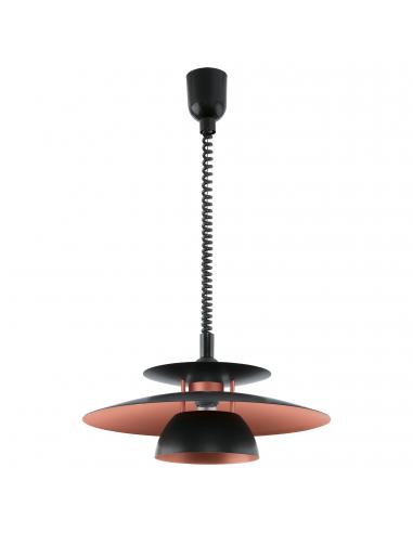 EGLO 31666 - BRENDA Copper pendant lamp in Acrylic, black steel and Steel