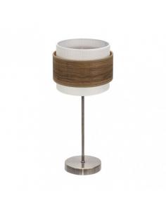 Myriam Table Lamp 1xe14 Leather/Dark Wood47x18x18 cm