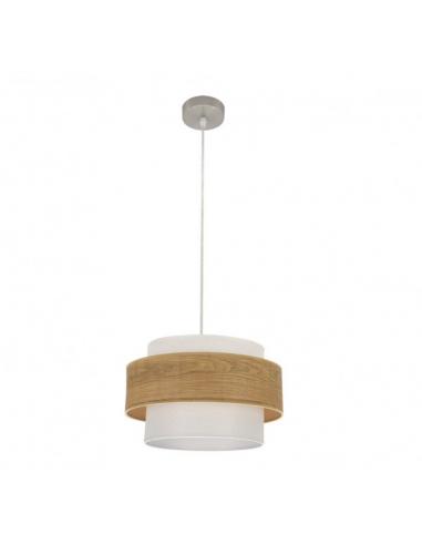 Myriam Pendant 1xe27 Nickel/Light Wood Regx40x40 Cm
