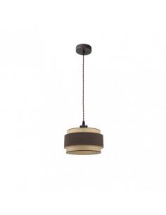 Kandy Pendant 1xe27 Natural/brown Regx30x30 Cm
