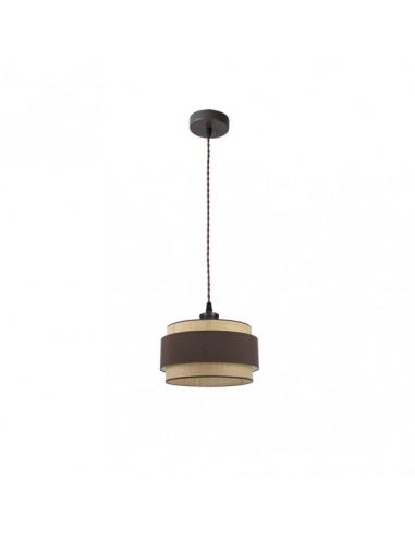 Kandy Pendant 1xe27 Natural/brown Regx30x30 Cm