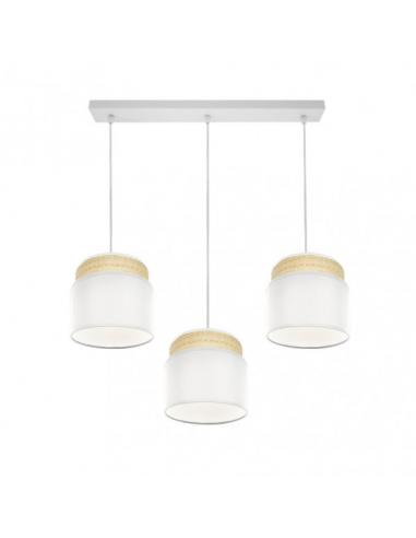 Regleta Kandy 3xe27 Natural/blanco Regx68x19 Cm