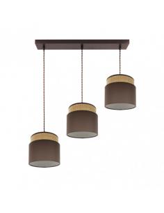 Kandy 3xe27 Natural/brown Regx68x19 Cm strip