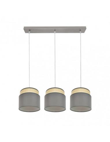 Kandy 3xe27 Natural/gray Regx68x19 Cm Strip