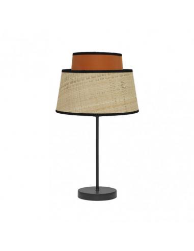 Sobremesa Jia 1xe14 Natural/calabaza 40x20x20 Cm