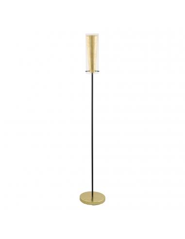 EGLO 97655 - PINTO GOLD Living Room Lamp in Black, Gold and Glass Steel
