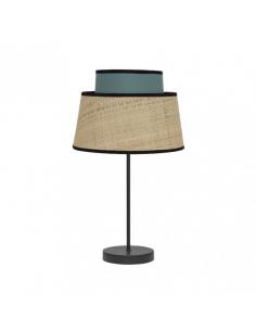 Jia 1xe14 Table Lamp Natural/turquoise 40x20x20 Cm