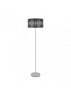 Alexandra Living Room Foot 1xe27 Chrome/Black Wood 162x40x40 Cm