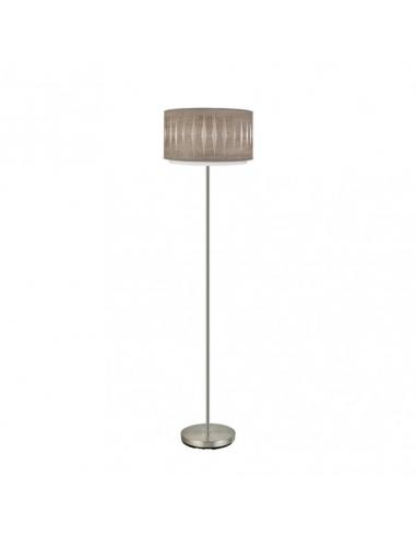 Alexandra Living Room Foot 1xe27 Nickel/wood Gray 162x40x40 Cm