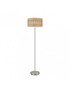 Alexandra Living Room Foot 1xe27 Nickel/Light Wood 162x40x40 Cm