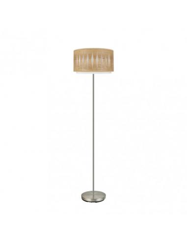 Alexandra Living Room Foot 1xe27 Nickel/Light Wood 162x40x40 Cm