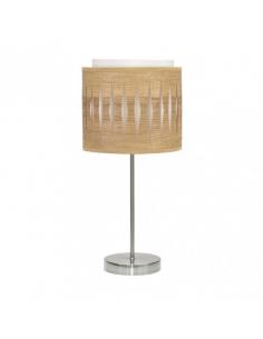 Alexandra Table Lamp 1xe14 Nickel/Light Wood 42x17x17 Cm