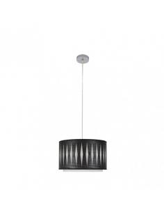 Alexandra Pendant 1xe27 Chrome/Black Wood Regx30x30 cm