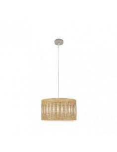 Alexandra Pendant 1xe27 Nickel/Light Wood Regx30x30 cm