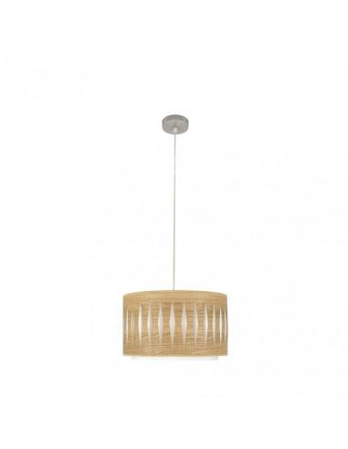 Alexandra Pendant 1xe27 Nickel/Light Wood Regx30x30 cm