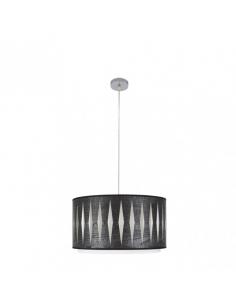 Alexandra Pendant 1xe27 Chrome/Black Wood Regx40x40 cm