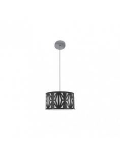 Katerina Pendant 1xe27 Chrome/Black Wood Regx30x30 cm