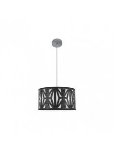 Katerina Pendant 1xe27 Chrome/Black Wood Regx40x40 cm