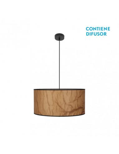 Tapiro Pendant 2xe27 Parchment/black Regx50x50 cm