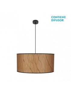 Tapiro Pendant 3xe27 Parchment/black Regx60x60 cm