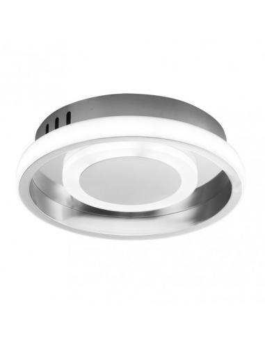 20w 3000-4000-6000k Elma Chrome Ceiling Light 5.5x21x21 Cm 1900 Lm With Light Color Memory