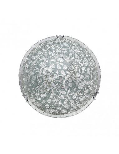 Tenor 2xe27 Chrome Mosaic Ceiling Light 10x30x30 Cm