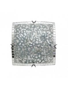 Square ceiling light tenor 2xe27 chrome mosaic 9x30x30 cm