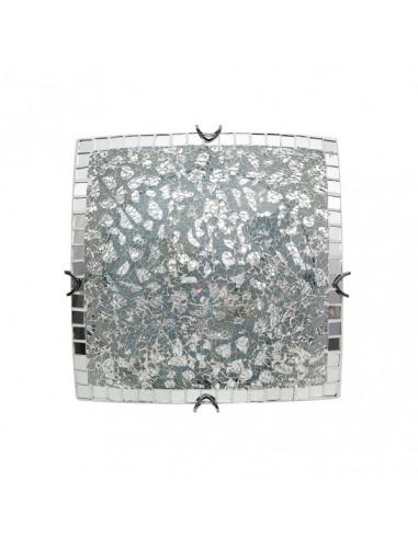 Square ceiling light tenor 2xe27 chrome mosaic 9x30x30 cm