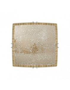 Square ceiling light tenor 2xe27 amber mosaic 9x30x30 cm