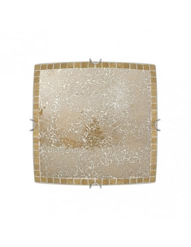 Square ceiling light tenor 2xe27 amber mosaic 9x30x30 cm